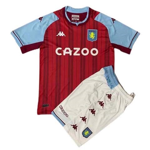 Heimtrikot Aston Villa Kinder 2021-2022 Günstige Fußballtrikots